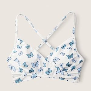 NWT VICTORIA’S SECRET SWIM WRAP TOP👙🦋